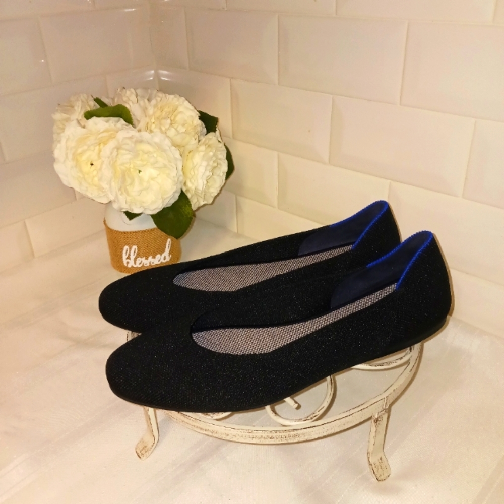 Rothy's Women's NWOT Black Round Toed Flats Size 10.5